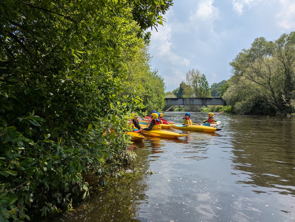 Location de kayak sur le Léguer, vue depuis l'eau